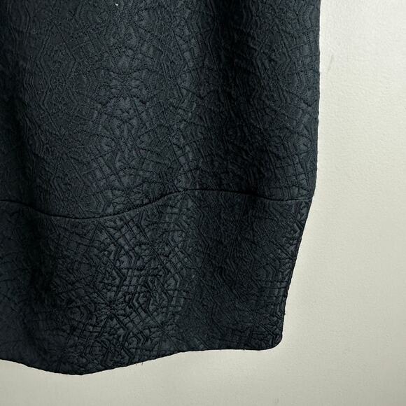 Theory Maryanna Puzzle Jacquard Textured Sheath Mini Little Black Dress 8 M LBD - Picture 5 of 10